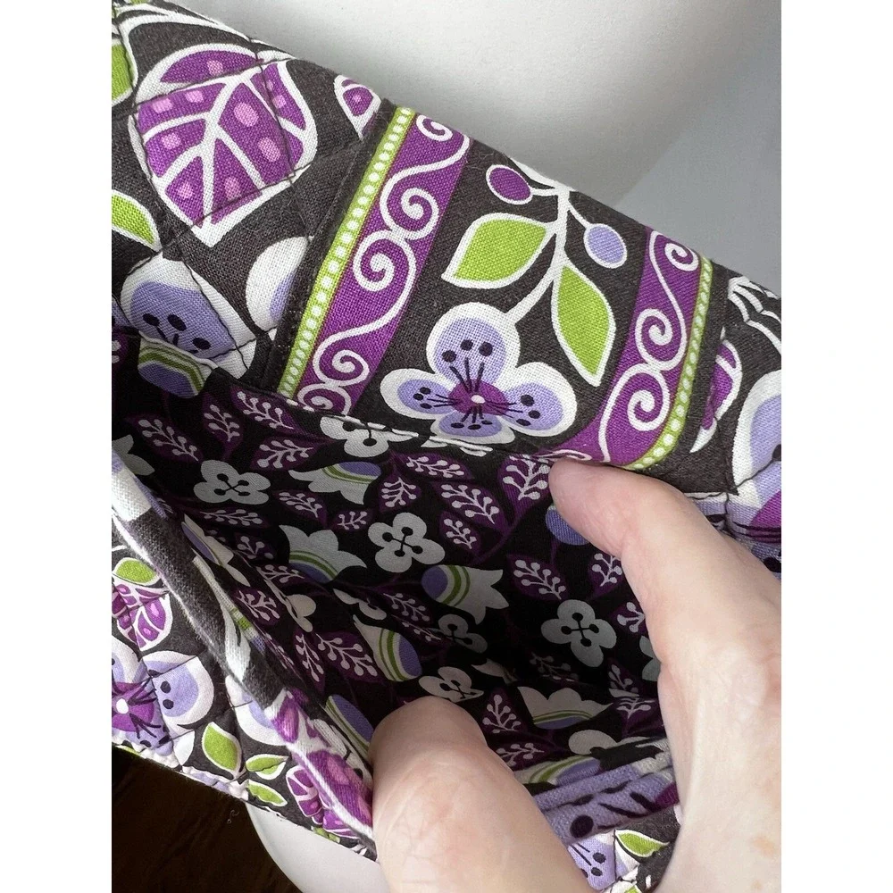 VERA BRADLEY Rachel CROSSBODY Small Size  BAG Purple/Green/Brown FLORAL